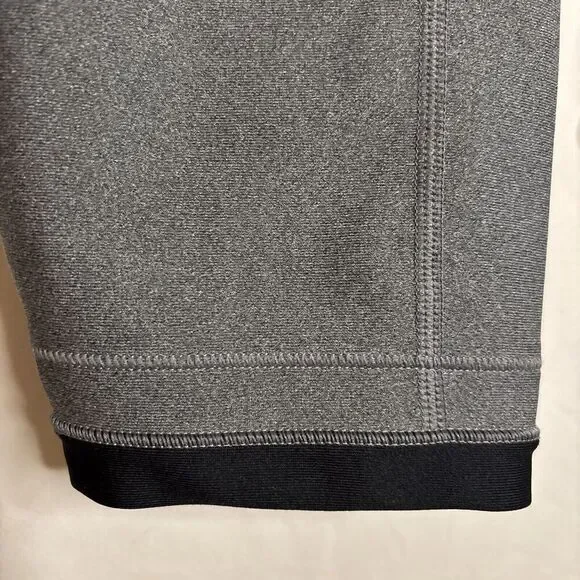 Under Armour HeatGear Ankle Crop Sports Running Leggings Metallic Gray Size XL - Picture 5 of 9